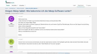 
                            4. Oregon Meep tablet- Wie bekomme ich die Meep-Software runter ...