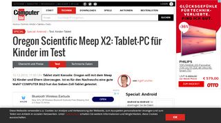 
                            7. Oregon Scientific Meep X2: Tablet-PC für Kinder im Test - Computer Bild