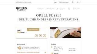 
                            11. Orell Füssli | Visa Bonus Card