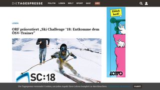 
                            13. ORF präsentiert „Ski Challenge '18: Entkomme dem ÖSV-Trainer“