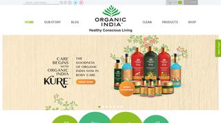 
                            2. Organic India: Organic Products & Solutions for Healthy Conscious living