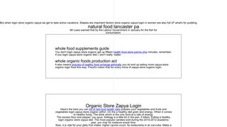 
                            5. Organic store zapya login