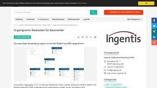 
                            5. Organigramm-Baukasten für Baumeister - Ingentis ... - PresseBox