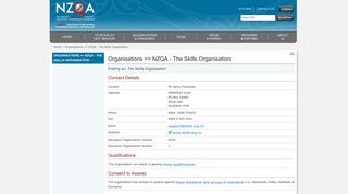 
                            9. Organisations >> NZQA - The Skills Organisation