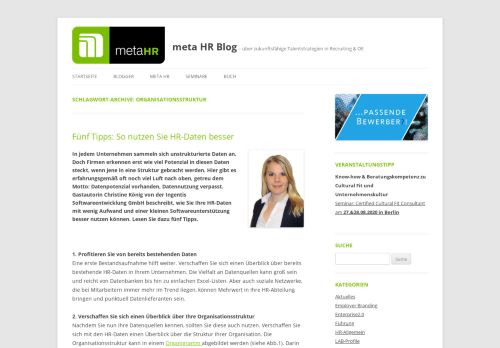 
                            7. Organisationsstruktur | meta HR Blog