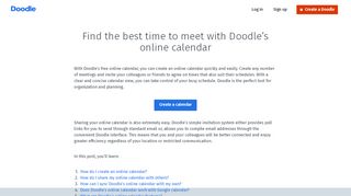 
                            8. Organise your life with Doodle's online calendar