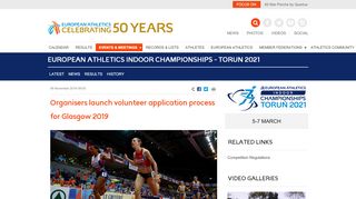 
                            6. Organisers launch volunteer application process for Glasgow 2019