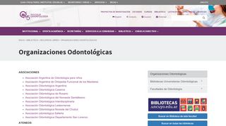 
                            10. Organizaciones Odontológicas - Facultad de Odontología