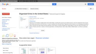 
                            8. Organized Crime in the United States: Trends and Issues for Congress