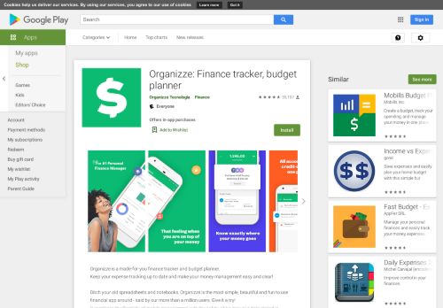 
                            9. Organizze - Orçamento Pessoal e Guia Financeiro – Apps no Google ...