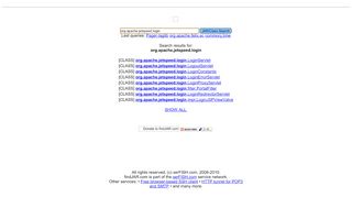
                            8. org.apache.jetspeed.login - JAR Search - findJAR.com