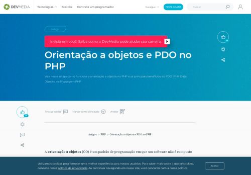 
                            12. Orientação a objetos e PDO no PHP - DevMedia