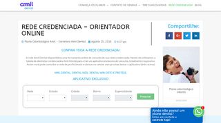 
                            9. Orientador Online - REDE CREDENCIADA - AMIL DENTAL