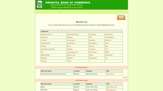 
                            12. ORIENTAL BANK OF COMMERCE - BillDesk