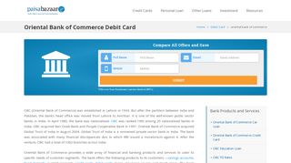
                            5. Oriental Bank of Commerce Debit Card : Apply for Best Debit Card ...