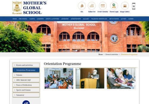 
                            12. Orientation Programme - Mothers Global Public School