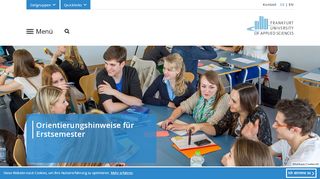 
                            8. Orientierungshinweise für Erstsemester | Frankfurt UAS