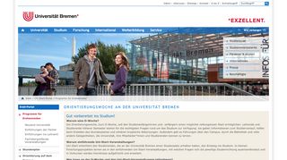 
                            12. Orientierungswoche - Uni-Start-Portal der Universität Bremen