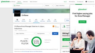 
                            10. Oriflame Area Manager Salaries in Jaipur, India | Glassdoor