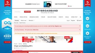 
                            8. Origin and Battlelog BF3 | MyBroadband