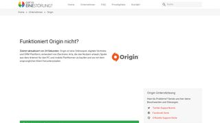 
                            6. Origin funktioniert nicht? Aktueller Status, Probleme und Ausfälle ...