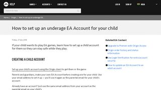 
                            7. Origin - How to set up an underage EA Account for your child - EA Help