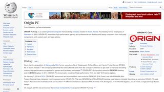 
                            7. Origin PC - Wikipedia