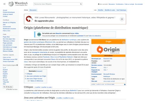 
                            13. Origin (plateforme de distribution numérique) — Wikipédia