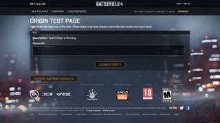 
                            3. Origin Status Page Battlelog / Battlefield 4