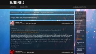 
                            8. Origin zeigt nur schwarzes Fenster!? — Battlefield.de