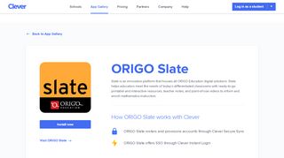 
                            13. ORIGO Slate - Clever application gallery | Clever