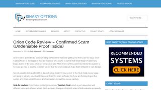 
                            10. Orion Code Review - Confirmed Scam (Undeniable Proof Inside)