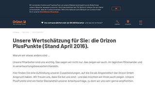 
                            13. Orizon PlusPunkte - Orizon GmbH