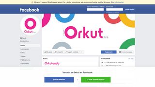 
                            6. Orkut - Inicio | Facebook