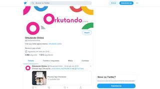 
                            4. Orkutando Online (@OrkutandoOnline) | Twitter