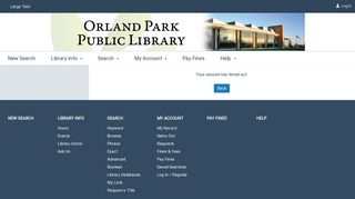 
                            10. Orland Park Public Library Branch