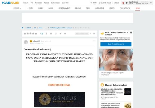 
                            4. Ormeus Global Indonesia || | KASKUS