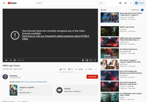
                            2. ORNN Login Theme - YouTube
