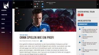 
                            11. Ornn spielen wie ein Profi | Lolesports