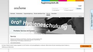 
                            5. orochemie hygienesystem.de - Service