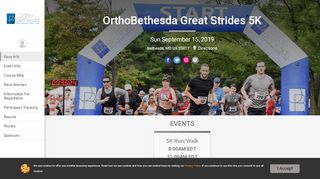 
                            13. OrthoBethesda Great Strides 5K - RunSignup