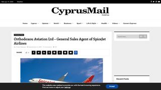 
                            9. Orthodoxou Aviation Ltd – General Sales Agent of SpiceJet Airlines ...