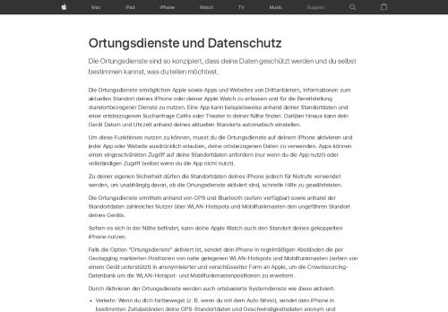 
                            4. Ortungsdienste & Datenschutz - Apple Support