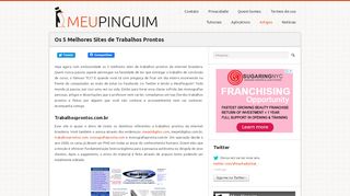 
                            12. Os 5 Melhores Sites de Trabalhos Prontos | Meu Pinguim