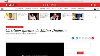 
                            11. Os ritmos quentes de Matias Damasio - Lifestyle - FLASH!