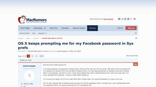 
                            7. OS X keeps prompting me for my Facebook password in Sys prefs ...