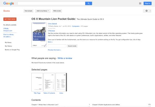 
                            8. OS X Mountain Lion Pocket Guide: The Ultimate Quick ...
