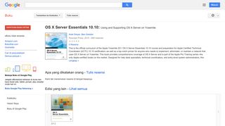 
                            10. OS X Server Essentials 10.10: Using and Supporting OS X Server on ...