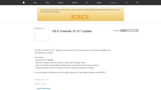 
                            5. OS X Yosemite 10.10.1 Update - Apple Support