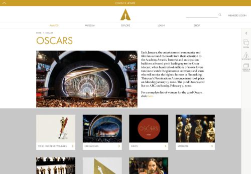
                            13. Oscars | Oscars.org | Academy of Motion Picture Arts and Sciences